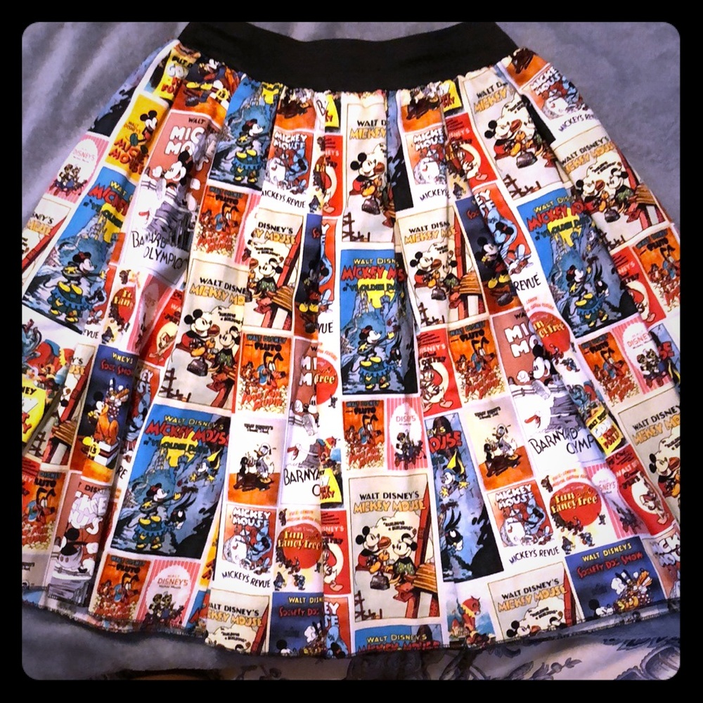 Vintage Disney Print Skirt